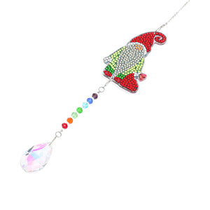 DIY Diamond Painting Santa Claus Crystal Light Catcher Kit Pendant (AA886)