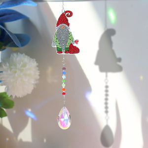 DIY Diamond Painting Santa Claus Crystal Light Catcher Kit Pendant (AA886)