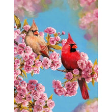 Load image into Gallery viewer, Cherry Blossoms &amp; Birds 30x40cm(canvas) full round drill diamond painting
