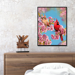 Cherry Blossoms & Birds 30x40cm(canvas) full round drill diamond painting