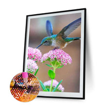 Load image into Gallery viewer, Flowers &amp; Hummingbirds 30x40cm(canvas) full round drill diamond painting

