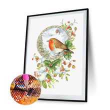 Load image into Gallery viewer, Bird In Wreath 30x40cm(canvas) full round drill diamond painting
