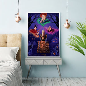 Witches 30x40cm(canvas) full round drill diamond painting