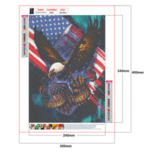 Load image into Gallery viewer, American Eagle 30x40cm(canvas) full round drill diamond painting
