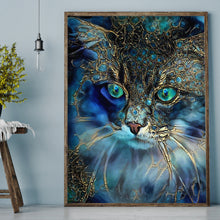 Load image into Gallery viewer, Cat 30x40cm(canvas) full round drill diamond painting
