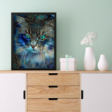 Load image into Gallery viewer, Cat 30x40cm(canvas) full round drill diamond painting
