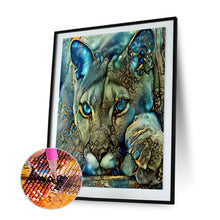 Load image into Gallery viewer, Cougar 30x40cm(canvas) full round drill diamond painting
