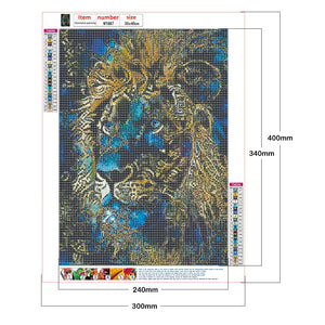 Lion 30x40cm(canvas) full round drill diamond painting