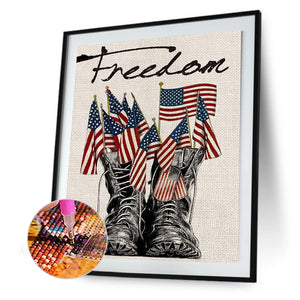 Army Boots 30x40cm(canvas) full round drill diamond painting