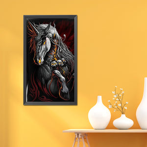 Skeleton Horse 40x70cm(canvas) full square drill diamond painting