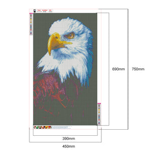 Eagle 45x75cm(canvas) full square drill diamond painting