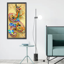 Load image into Gallery viewer, Golden Dragon 40x80cm(canvas) full square drill diamond painting
