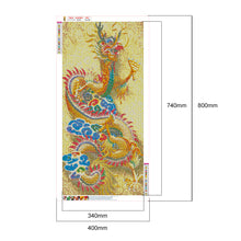 Load image into Gallery viewer, Golden Dragon 40x80cm(canvas) full square drill diamond painting
