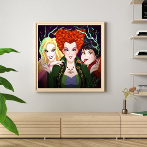 Witches 40x40cm(canvas) full round drill diamond painting