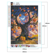 Load image into Gallery viewer, Halloween Pumpkin Tree 30x40cm(canvas) full round drill diamond painting
