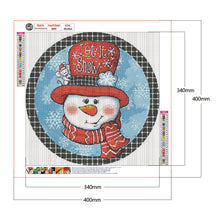 Load image into Gallery viewer, Snowman 40x40cm(canvas) full round drill diamond painting
