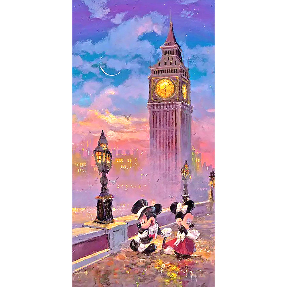 Mickey Minnie In Dancing 40x80cm(canvas) full round drill diamond painting