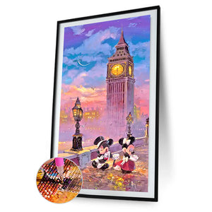 Mickey Minnie In Dancing 40x80cm(canvas) full round drill diamond painting