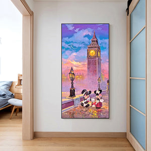 Mickey Minnie In Dancing 40x80cm(canvas) full round drill diamond painting