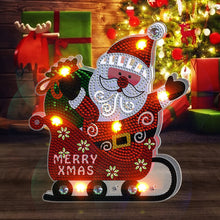 Load image into Gallery viewer, DIY Diamond Painting Light Christmas Tree Snowman Nightlight Lamp (BJD02)
