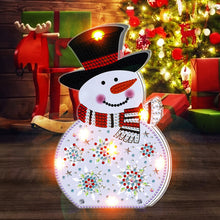 Load image into Gallery viewer, DIY Diamond Painting Light Christmas Tree Snowman Nightlight Lamp (BJD03)
