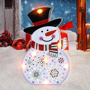 DIY Diamond Painting Light Christmas Tree Snowman Nightlight Lamp (BJD03)
