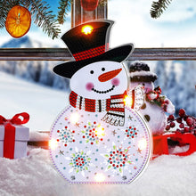 Load image into Gallery viewer, DIY Diamond Painting Light Christmas Tree Snowman Nightlight Lamp (BJD03)
