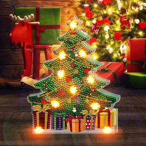 DIY Diamond Painting Light Christmas Tree Snowman Nightlight Lamp (BJD07)