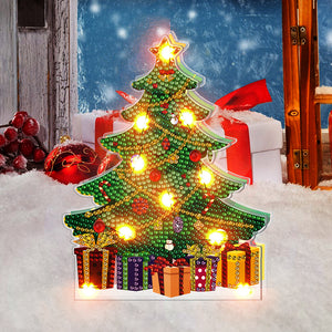 DIY Diamond Painting Light Christmas Tree Snowman Nightlight Lamp (BJD07)