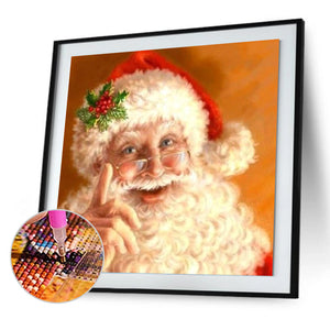 Christmas Santa Claus 30x30cm(canvas) full round drill diamond painting