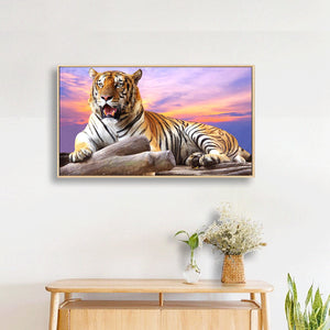 Big Tiger 50x30cm(canvas) full round drill diamond painting