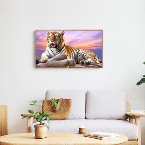 Big Tiger 50x30cm(canvas) full round drill diamond painting