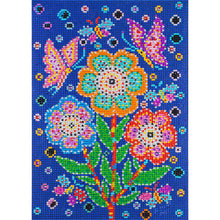 Load image into Gallery viewer, Color Flower Butterfly 30x40cm(canvas) full crystal drill diamond painting

