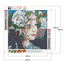Load image into Gallery viewer, Flower Fairy 30x30cm(canvas) full round drill diamond painting
