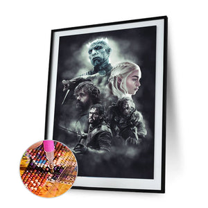 Game Of Thrones 35x50cm(canvas) full round drill diamond painting