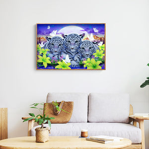 Tiger 40x30cm(canvas) full square drill diamond painting