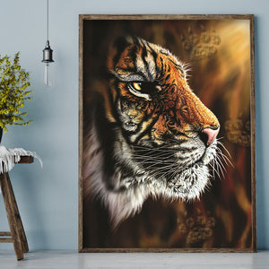 Tiger 30x40cm(canvas) full round drill diamond painting