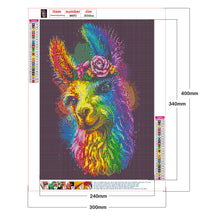 Load image into Gallery viewer, Colorful Alpaca 30x40cm(canvas) full round drill diamond painting
