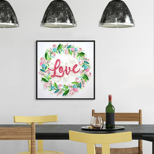 Paper Quilling Love 30x30cm(canvas) full round drill diamond painting