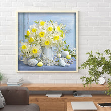 Load image into Gallery viewer, Pan Flower 30x30cm(canvas) full square drill diamond painting
