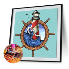 Load image into Gallery viewer, Lighthouse Anchor 30x30cm(canvas) full square drill diamond painting
