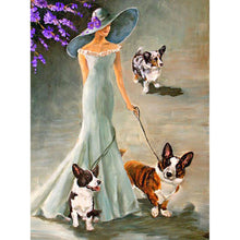 Load image into Gallery viewer, Elegant Lady 30x40cm(canvas) full round drill diamond painting
