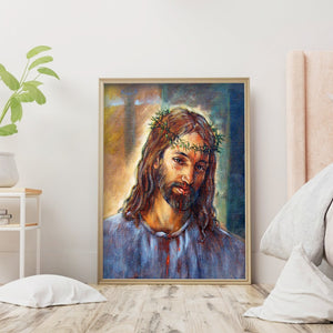 Jesus 30x40cm(canvas) full round drill diamond painting