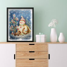 Load image into Gallery viewer, Snowman Cartoon 30x40cm(canvas) full round drill diamond painting
