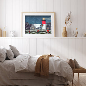 Lighthouse Snow 40x30cm(canvas) full round drill diamond painting