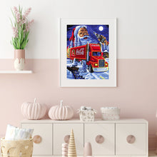 Load image into Gallery viewer, Santa On The Truck 30x40cm(canvas) full round drill diamond painting

