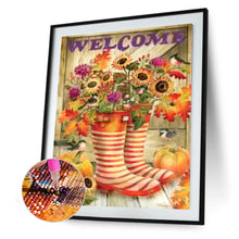 Load image into Gallery viewer, Pumpkin And Flower 30x40cm(canvas) full round drill diamond painting
