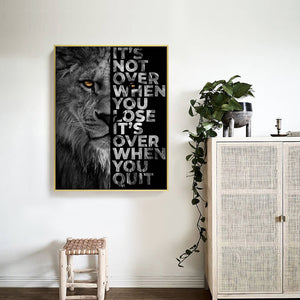 Letters Lion 40x50cm(canvas) full round drill diamond painting