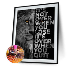 Load image into Gallery viewer, Letters Lion 40x50cm(canvas) full round drill diamond painting

