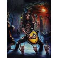 Load image into Gallery viewer, Skeleton Ghost Guitarist 30x40cm(canvas) full round drill diamond painting
